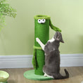 Load image into Gallery viewer, Cat Scratching Post for Indoor Cats, 63cm Tall Cat Scratcher Post with Sisal Rope Cover, Large Base, Green
