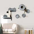 Load image into Gallery viewer, Cat Wall Shelves, 5PCs Cat Shelves with Scratching Post, Perches, Ladder, Steps, Condo, Wall Mounted Cat Climber, Grey
