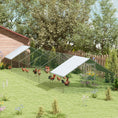 Load image into Gallery viewer, Large Chicken Coop Metal Chicken Run with Waterproof and Anti-UV Cover, Spire Shaped Walk in Fence Cage Hen House for Outdoor and Yard Farm Use, 1" Tube Diameter, 39' x 10' x 6.4'
