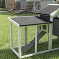 Load image into Gallery viewer, Large Chicken Coop with Run Garden Hen House Poultry Coops Cages with Nesting Box Wooden 204 x 85 x 93cm, Grey
