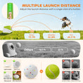Load image into Gallery viewer, Automatic Dog Ball Launcher, Dog Ball Thrower with 5 2.3" ETPU Balls, 3 Distance Settings (20/33/46 ft) for Small Medium Pets, Interactive Fetch Machine for Indoor & Outdoor Play, Green
