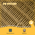 Load image into Gallery viewer, Wicker Cat House, Elevated Design Rattan Cat Bed Basket with Washable Soft Cushion, Door Hole, for Indoor Cats Kittens, Light Brown
