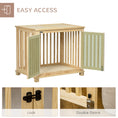 Load image into Gallery viewer, Wooden Dog Crate End Table w/ Double Doors, Furniture Style Dog Crate for Medium Dogs, Indoor Use w/ Soft Washable Cushion
