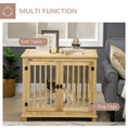 Load image into Gallery viewer, Wooden Dog Crate End Table w/ Double Doors, Furniture Style Dog Crate for Medium Dogs, Indoor Use w/ Soft Washable Cushion

