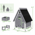 Load image into Gallery viewer, Chicken Coop for 2 Hens, Outdoor Wooden Chicken House with Removable Nesting Box & Roosting Bar, Tray, Ramp, Poultry Cage Rabbit Hutch, 31" x 29" x 43", Grey
