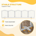 Load image into Gallery viewer, 24"H Foldable Dog Gate, 5 Panels Freestanding Pet Gate Barriers Indoor with Support Feet, Puppy Fence for Small Dogs, White
