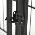 Load image into Gallery viewer, Dog Kennel Outdoor with Waterproof Canopy, Dog Run with Galvanized Chain Link, Secure Lock, for Backyard and Patio, Large and Medium Sized Dogs, Black
