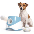 Load image into Gallery viewer, Automatic Dog Ball Launcher with 3 Distance Settings (6/10/14 m) & 5 ETPU Balls for Small to Medium Dogs Blue
