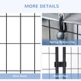 Load image into Gallery viewer, 4' x 4' x 4.5' Large Outdoor Dog Kennel Run Steel Fence with UV-Resistant Oxford Cloth Roof & Secure Lock
