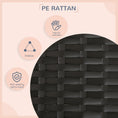 Load image into Gallery viewer, Rattan Dog House, Extendable Outdoor Wicker Dog Bed w/ Water-Resistant Roof, Removable Cushion, for Small and Medium Dogs - Grey
