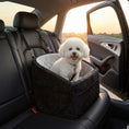 Charger l'image dans la visionneuse de la galerie, Dog Car Seat, Dog Booster Car Seat for Small Breeds Under 10kg, Portable Pet Travel Bed Detachable Washable with Adjustable Leash, Storage Pockets, Grey

