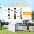 Load image into Gallery viewer, Outdoor Dog Kennel with Waterproof & UV-Resistant Cover, Dog Run with Secure Lock for Small Medium Large Dogs, 13.1' x 7.5' x 7.5'
