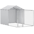 Load image into Gallery viewer, Outdoor Dog Kennel with Waterproof & UV-Resistant Cover, Dog Run with Secure Lock for Small Medium Large Dogs, 13.1' x 7.5' x 7.5'
