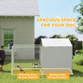 Load image into Gallery viewer, Outdoor Dog Kennel with Waterproof & UV-Resistant Cover, Dog Run with Secure Lock for Small Medium Large Dogs, 13.1' x 7.5' x 7.5'
