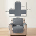Load image into Gallery viewer, Waterproof Sofa Cover, Soft Couch Cover for Dogs Cats Pets, Non Slip Sofa Slipcoevr with Elastic Straps Furniture Protector for Living Room, Grey
