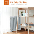 Load image into Gallery viewer, 23.5"H Foldable Dog Gate with Door, 4 Panels Freestanding Pet Gate Barriers Indoor with Support Feet, Puppy Fence for Small Dogs, Grey
