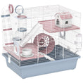 Load image into Gallery viewer, Hamster Cage, 3-Tier Gerbil Cage with Exercise Wheel, Food Bowl, Water Bottle, House, Tunnels, Ramps, Small Animal Habitat for Dwarf Hamster, Blue
