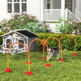 Load image into Gallery viewer, 4 Piece Dog Agility Training Equipment with 4 Adjustable Width Doors, Carry Bag, Easy to Assemble, Dog Obstacle Course for Garden, Orange
