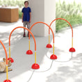 Load image into Gallery viewer, 4 Piece Dog Agility Training Equipment with 4 Adjustable Width Doors, Carry Bag, Easy to Assemble, Dog Obstacle Course for Garden, Orange
