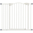 Load image into Gallery viewer, 29"-37" Wide Dog Gate with Door, Pressure Fit, Auto Close, Double Locking for Doorways Hallways Stairs, 31" Tall, White

