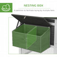 Load image into Gallery viewer, 69" Chicken Coop Wooden Hen House Rabbit Hutch Poultry Cage Pen Outdoor Backyard with Outdoor Run Nesting Box Removable Tray Waterproof Asphalt Roof Lockable Door Grey
