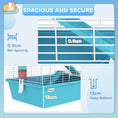 Load image into Gallery viewer, 4 Tier Hamster Cage with Tube, Exercise Wheel, Hut, Water Bottle, Food Dish, Ramps, DIY Design, Large Hamster Cage for Dwarf, Light Blue
