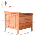 Load image into Gallery viewer, Small Wooden Rabbit Hutch Bunny Cage Guinea Pig Cage Duck House Dog House with Openable & Waterproof Roof, for Rabbits, Chickens, Ducks, Natural
