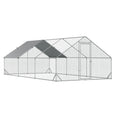 Load image into Gallery viewer, Chicken Run Galvanised Walk-in Chicken Coop Hen Poultry House Cage Rabbit Hutch Pet Playpen Garden w/ Water-Resist Cover, 3 x 6 x 2m
