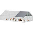 Load image into Gallery viewer, Chicken Run Galvanised Walk-in Chicken Coop Hen Poultry House Cage Rabbit Hutch Pet Playpen Garden w/ Water-Resist Cover, 3 x 6 x 2m
