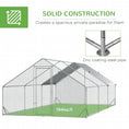 Load image into Gallery viewer, Chicken Run Galvanised Walk-in Chicken Coop Hen Poultry House Cage Rabbit Hutch Pet Playpen Garden w/ Water-Resist Cover, 3 x 6 x 2m
