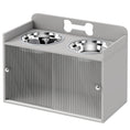 Load image into Gallery viewer, Elevated Dog Bowls with Storage, Raised Dog Bowl Stand with 2 Stainless Steel Food Dishes and Slow Feeder, Pet Feeding Station for Large Breeds, Gray
