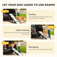 Load image into Gallery viewer, Dog Ramp for Car, SUV, Truck, Foldable Dog Car Ramp with Support Leg, Non-Slip TPR Surface, 69" x 15.7" Pet Stairs for Small to Large Breeds Up to 220LBS, Outdoor Indoor
