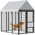Load image into Gallery viewer, Large Dog Kennel Outdoor with Roof, 3 Doors, Expandable Heavy Duty Dog Kennel Outside Run Enclosure with Secure Lock, Removable Door, for Small Medium Large Pets, Chickens, Ducks, 6' x 4' x 6'
