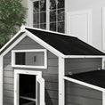 Load image into Gallery viewer, Chicken Coop, Wooden Outdoor Hen House Poultry Cage with Nesting Box, Openable Waterproof Top, Pull-Out Tray, 150 x 100 x 97cm, Grey
