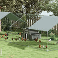 Load image into Gallery viewer, Chicken Coop, Wooden Outdoor Hen House Poultry Cage with Nesting Box, Openable Waterproof Top, Pull-Out Tray, 150 x 100 x 97cm, Grey
