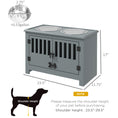 Load image into Gallery viewer, PawHut Large Elevated Dog Bowls with Storage Cabinet Containing Large 37L Capacity, Raised Dog Bowl Stand Pet Food Bowl Dog Feeding Station, Gray
