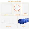 Load image into Gallery viewer, Dog Agility Equipment Set 6 PCs with 3(m) Tunnel, Canine Whistle, Pause Box, Dog Jumps, Weave Poles
