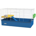 Load image into Gallery viewer, Guinea Pig Cage Chinchillas Rabbit Small Animal Cage with Ramp, Dish, Water Bottle, 99 x 52 x 53cm, Blue
