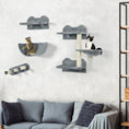 Load image into Gallery viewer, 4PCs Wall Mounted Cat Tree Cat Wall Shelves Furniture Climbing Shelf Set Kitten Activity Centre w/ Hammock, Scratching Post - Grey

