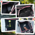 Load image into Gallery viewer, 4 Wheels Pet Stroller, 3 in 1 Dog Cat Travel Folding Carrier, for Small Dogs, Detachable, w/ Brake, Canopy, Basket, Storage Bag - Pink
