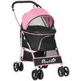Load image into Gallery viewer, Dog Pram Dog Stroller 3 in 1 Pet Pushchair Detachable Design with Universal Wheels, Brake for Small Miniature Dogs - Pink
