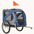 Load image into Gallery viewer, Pet Bike Trailer for Medium Dogs up to 44 lbs, Dog Cart with Quick Set-up and Fold Down, Grey
