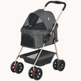Load image into Gallery viewer, Dog Stroller with Detachable Cabin, Cupholder, Safety Leash for Mini Pets, Gray
