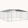 Load image into Gallery viewer, 15'x15'x7.5' Heavy Duty Outdoor Dog Kennel with Waterproof Cover
