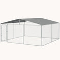 Load image into Gallery viewer, 15'x15'x7.5' Heavy Duty Outdoor Dog Kennel with Waterproof Cover
