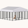 Load image into Gallery viewer, 9.8' x 9.8' x 6' UV-Shade Secure Dog Kennel with Rotating Feeder
