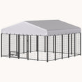 Load image into Gallery viewer, 9.8' x 9.8' x 6' UV-Shade Secure Dog Kennel with Rotating Feeder
