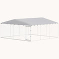 Load image into Gallery viewer, Outdoor Dog Kennel with Waterproof Cover, 15' x 15', Silver
