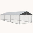 Load image into Gallery viewer, 19.7'x7.5'x4.9' Outdoor Dog Kennel with Waterproof Cover & Secure Lock
