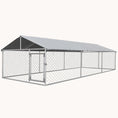 Load image into Gallery viewer, 19.7'x7.5'x4.9' Outdoor Dog Kennel with Waterproof Cover & Secure Lock
